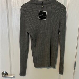 Grey Lightweight Knit Long Sleeve Top